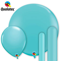 Qualatex Caribbean Blue Latex Balloon Options