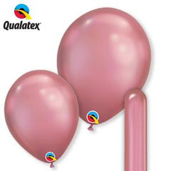 qualatex chrome mauve latex balloons