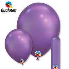 Qualatex Chrome Purple Latex Balloon Options
