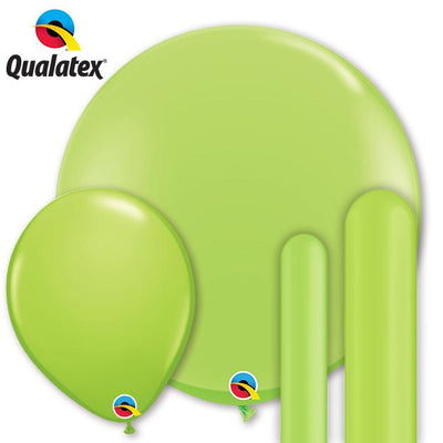 Qualatex Lime Green Latex Balloon Options