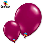 Qualatex Pearl Burgundy Latex Balloon Options