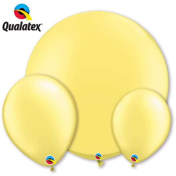 Qualatex Pearl Lemon Chiffon - LA Balloons