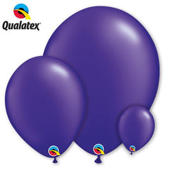 Qualatex Pearl Quartz Purple Latex Balloon Options
