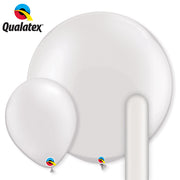 Qualatex Pearl White Latex Balloons
