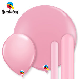 qualatex pink latex balloons