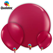 Qualatex Sparkling Burgundy Latex Balloon Options