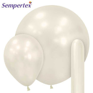 Sempertex Silk Oyster White - LA Balloons