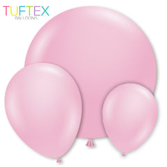 tuftex Metallic Shimmering Pink latex balloons