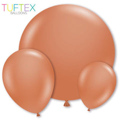 TUFTEX Burnt Orange Latex Balloon Options