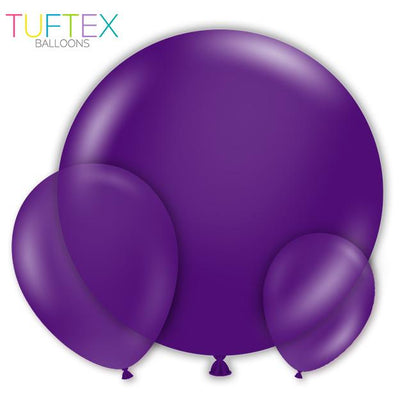 TUFTEX Crystal Purple Latex Balloon Options