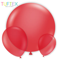 tuftex crystal red latex balloons