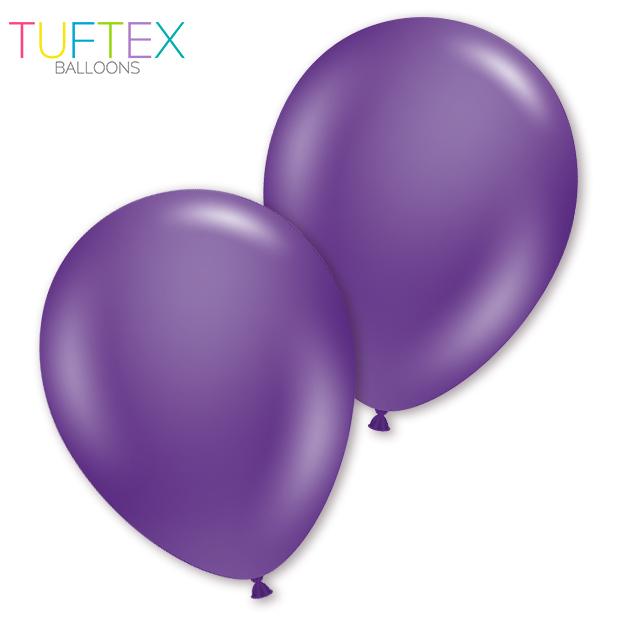 11 inch TUFTEX Metallic Concord Grape Latex Balloons - 10052 - LA