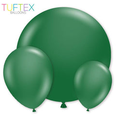 Tuftex Metallic Forest Green Latex Balloon Options