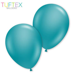 Tuftex Metallic Teal Latex Balloon Options