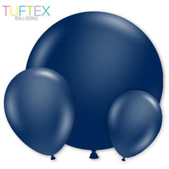TUFTEX Metallic Midnight Blue Latex Balloon Options