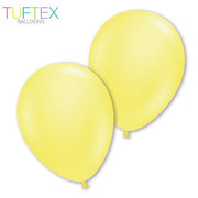 Tuftex Pearl Yellow Latex Balloon Options