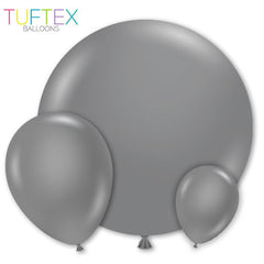 TUFTEX Silver Latex Balloon Options