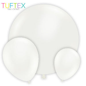 TUFTEX White Latex Balloons