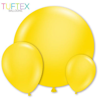 Tuftex Yellow Latex Balloon Options