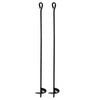 10 inch CHROME TENT STAKE EYE HOOKS - LA Balloons