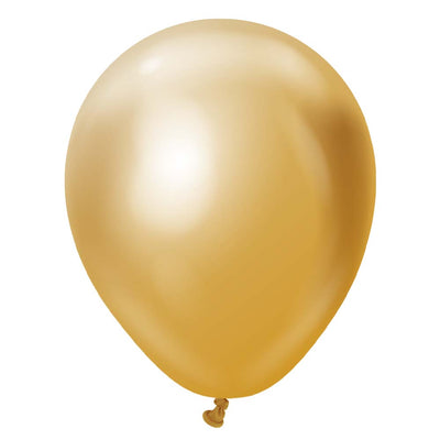 Kalisan 5 inch KALISAN MIRROR GOLD Latex Balloons 10550011-KL