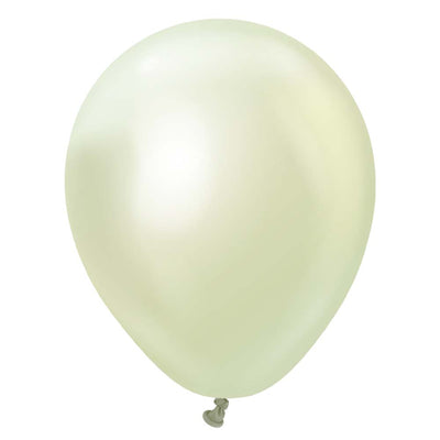 Kalisan 5 inch KALISAN MIRROR GREEN GOLD Latex Balloons 10550121-KL