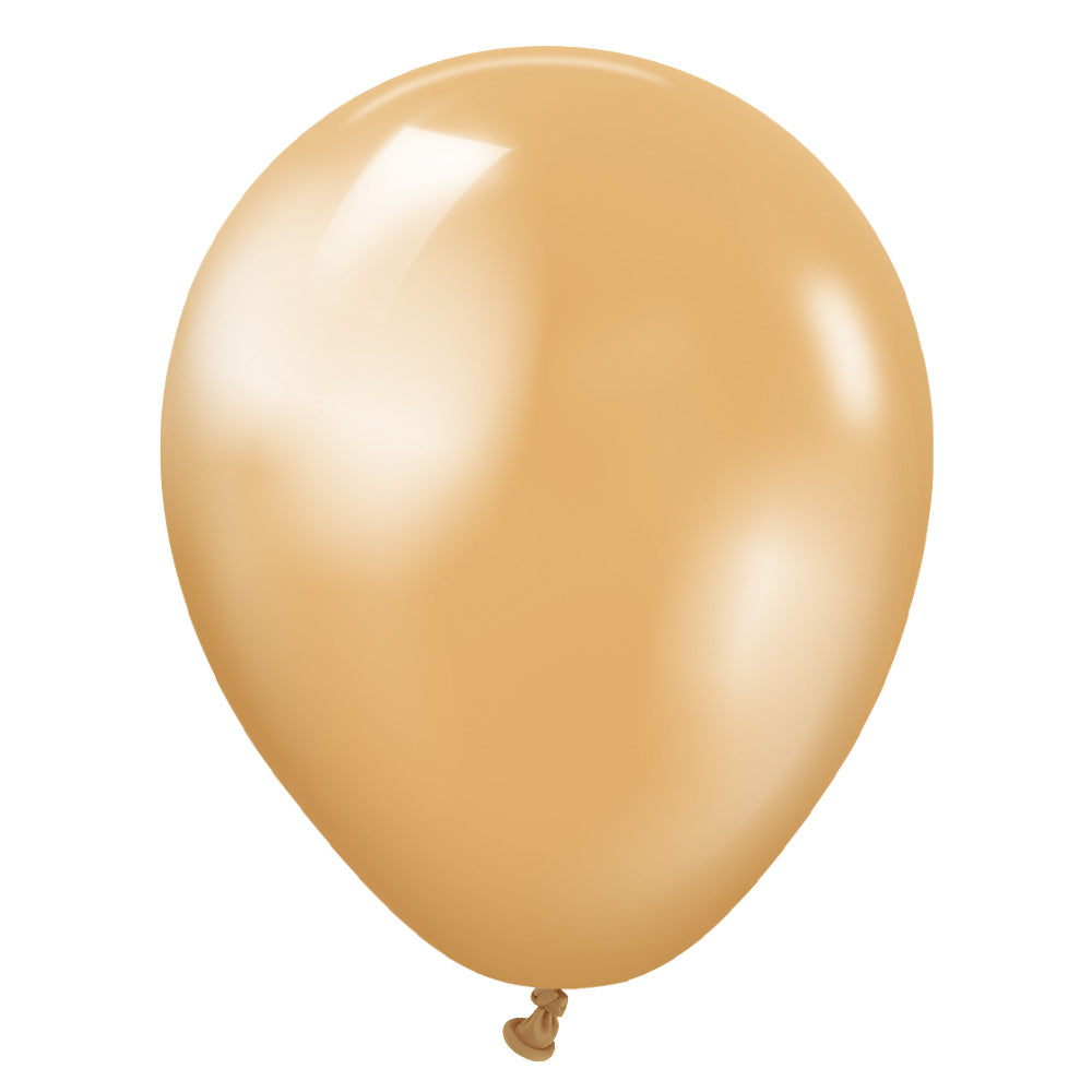 Kalisan 5 inch KALISAN METALLIC GOLD Latex Balloons 10570021-KL