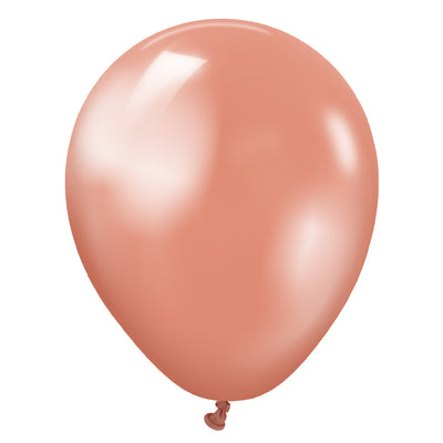 Kalisan 5 inch KALISAN METALLIC ROSE GOLD Latex Balloons 10570041-KL