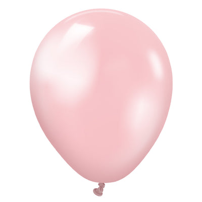 Kalisan 5 inch KALISAN METALLIC PEARL PINK Latex Balloons 10570051-KL
