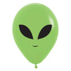 11 inch ALIEN - DELUXE KEY LIME GREEN - LA Balloons