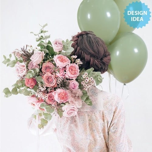 11 inch SEMPERTEX DELUXE EUCALYPTUS GREEN - LA Balloons