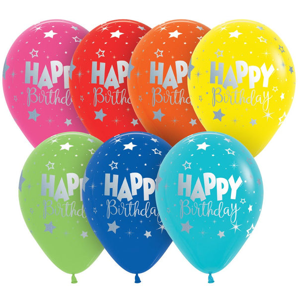 11 inch SEMPERTEX HAPPY BIRTHDAY FANTASY - LA Balloons