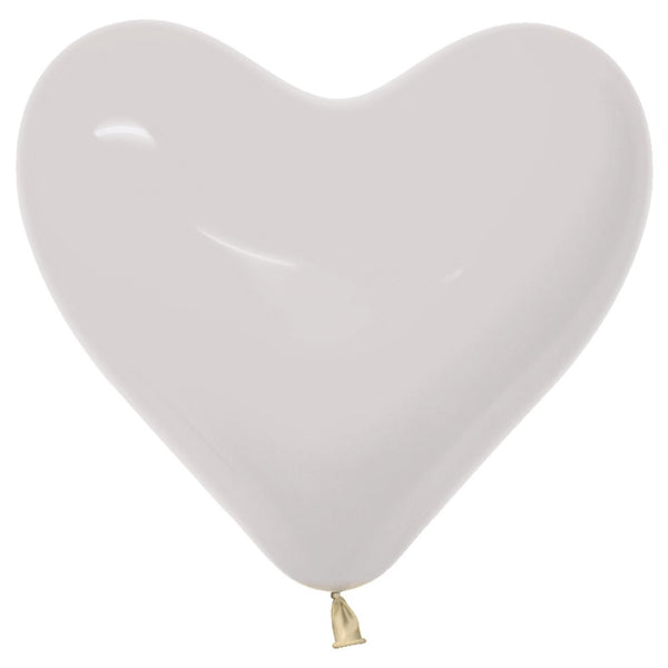 11 inch SEMPERTEX HEARTS - CRYSTAL CLEAR - LA Balloons