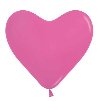 11 inch SEMPERTEX HEARTS - DELUXE FUCHSIA - LA Balloons