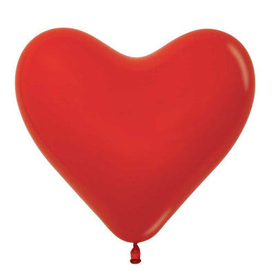 11 inch SEMPERTEX HEARTS - FASHION RED - LA Balloons