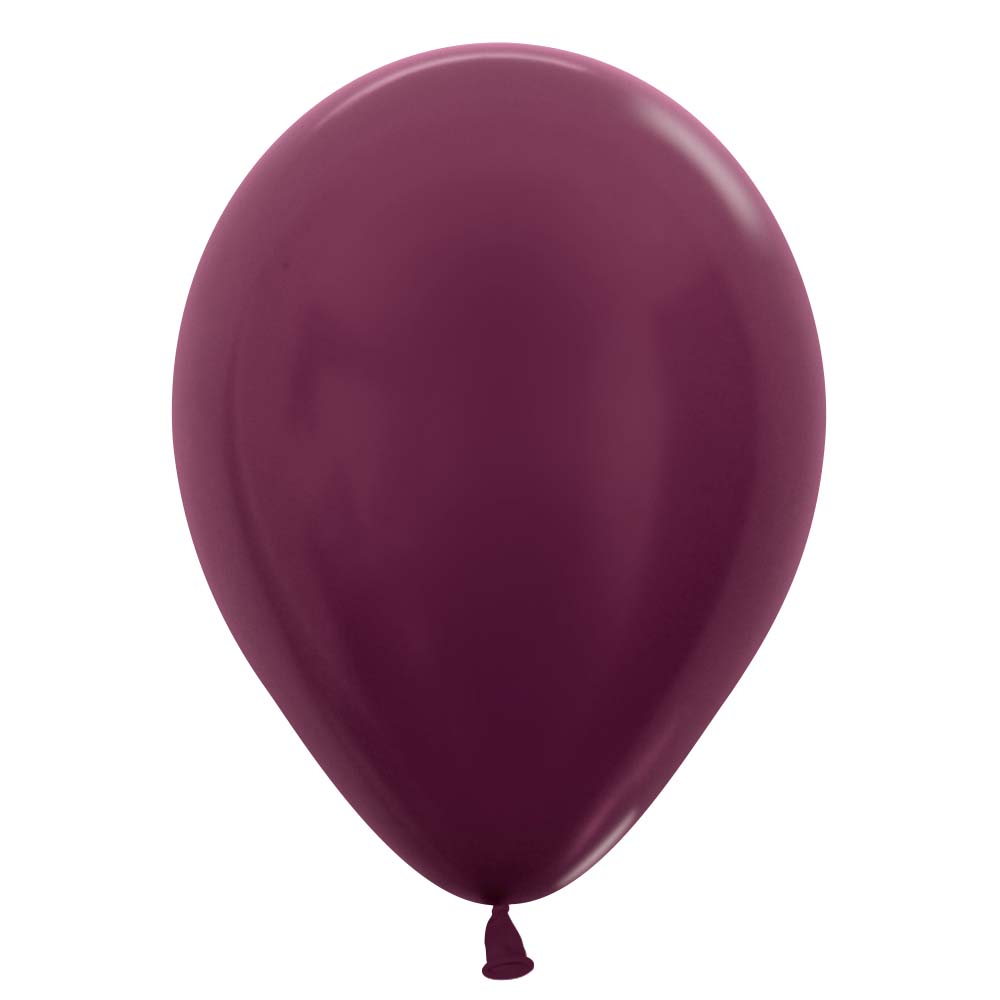 11 inch SEMPERTEX METALLIC BURGUNDY - LA Balloons