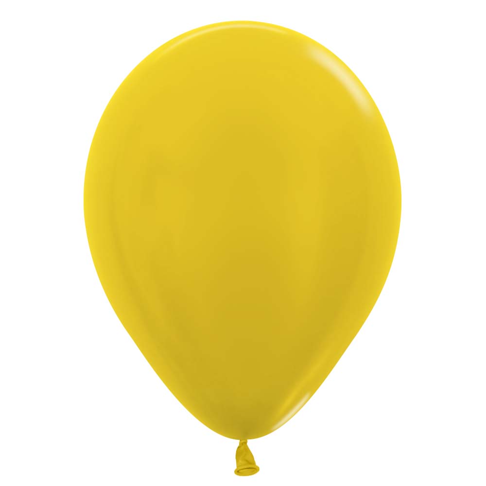 11 inch SEMPERTEX METALLIC YELLOW - LA Balloons
