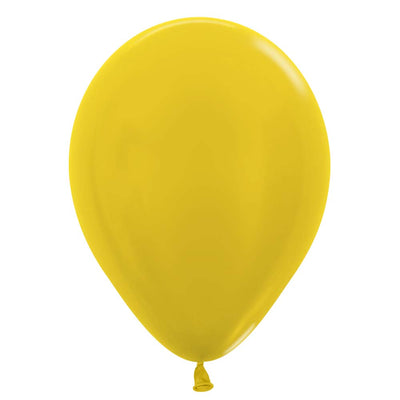 11 inch SEMPERTEX METALLIC YELLOW - LA Balloons