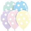 11 inch SEMPERTEX POLKA DOTS - PASTEL MATTE - LA Balloons