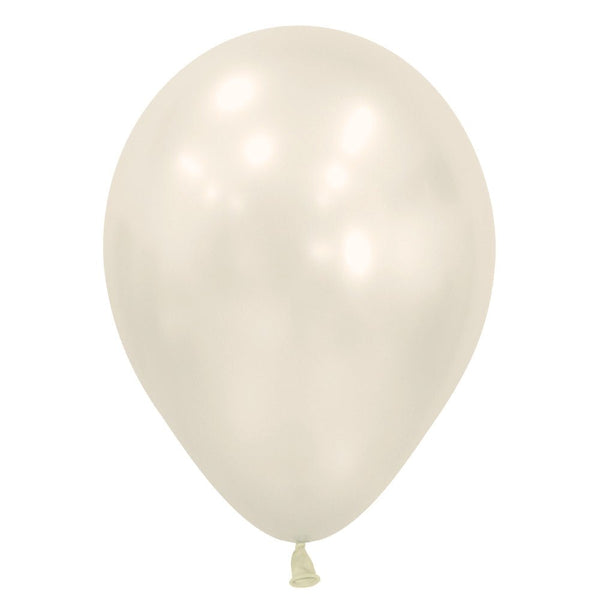 11 inch SEMPERTEX SILK OYSTER WHITE - LA Balloons