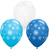 11 inch SNOWFLAKES - WINTER ASSORTMENT (6 PK) - LA Balloons