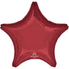 Anagram 19 inch STAR - BURGUNDY Foil Balloon 11113-02-A-U
