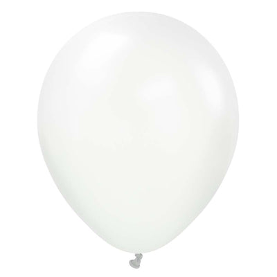 Kalisan 12 inch KALISAN STANDARD WHITE Latex Balloons 11223121-KL
