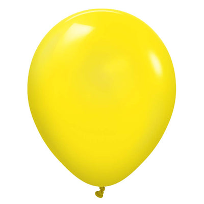 Kalisan 12 inch KALISAN STANDARD YELLOW Latex Balloons 11223151-KL