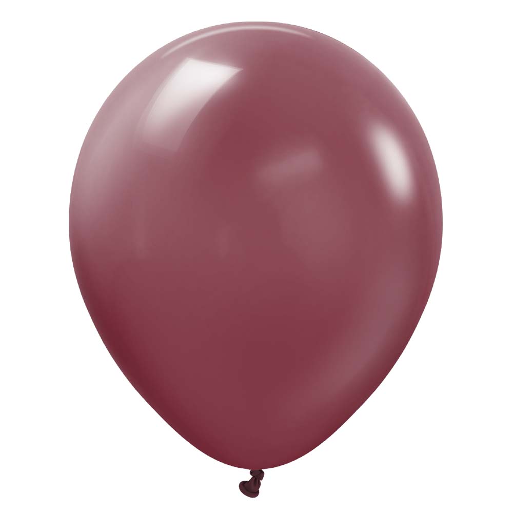 Kalisan 12 inch KALISAN STANDARD BURGUNDY Latex Balloons 11223401-KL