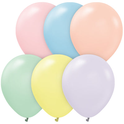 Kalisan 12 inch KALISAN PASTEL MATTE MACARON ASSORTED Latex Balloons 11230001-KL