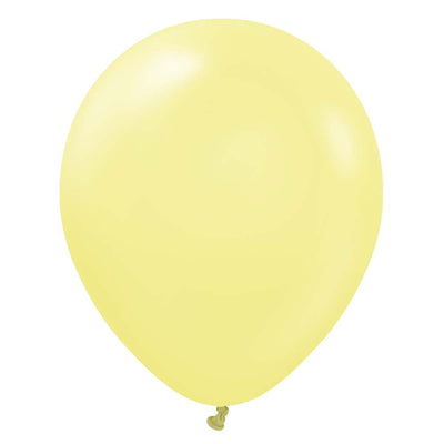 Kalisan 12 inch KALISAN PASTEL MATTE MACARON YELLOW Latex Balloons 11230051-KL