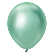 Kalisan 12 inch KALISAN MIRROR GREEN Latex Balloons 11250062-KL