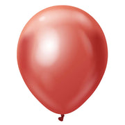 Kalisan 12 inch KALISAN MIRROR RED Latex Balloons 11250102-KL