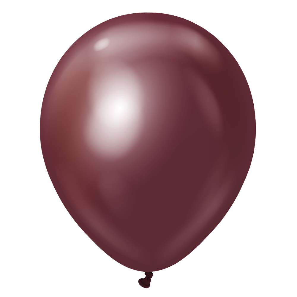 Kalisan 12 inch KALISAN MIRROR BURGUNDY Latex Balloons 11250162-KL